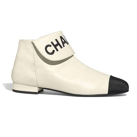 chanel beige ankle boots